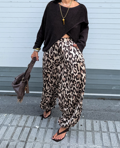 Animal Print Aladdin Pants