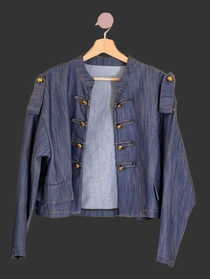 Napoleonic-style Denim Jacket 🇮🇹