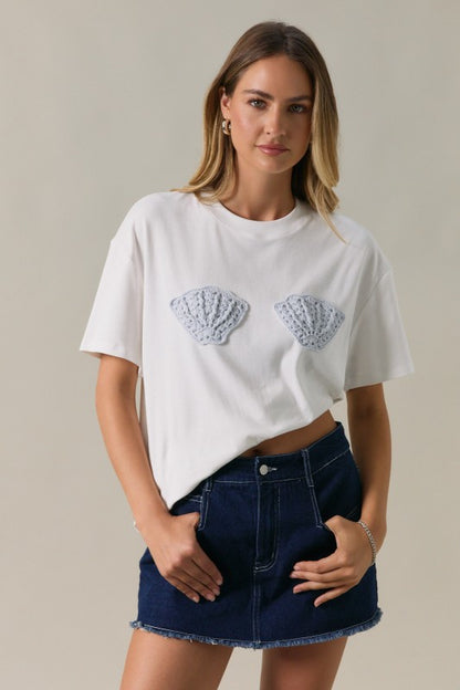 Crochet Sea Shells Tee