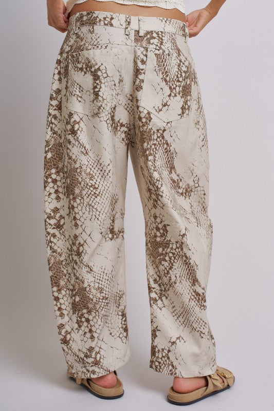 Python Barrel Style Pants
