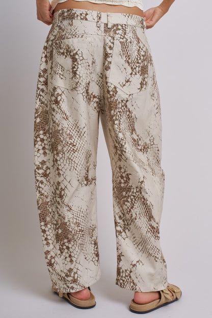 Python Barrel Style Pants