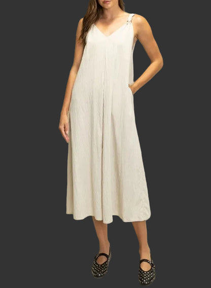 Knot Strap Midi Dress