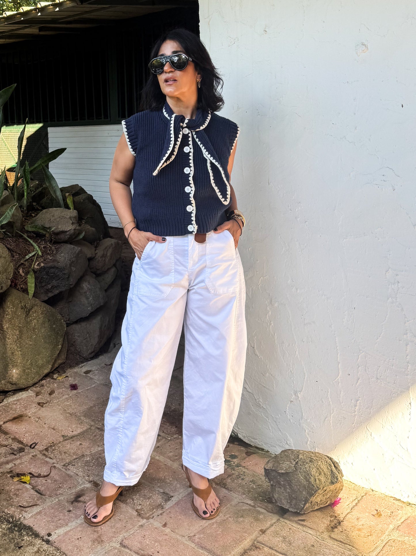 White Barrel Pant 🇮🇹