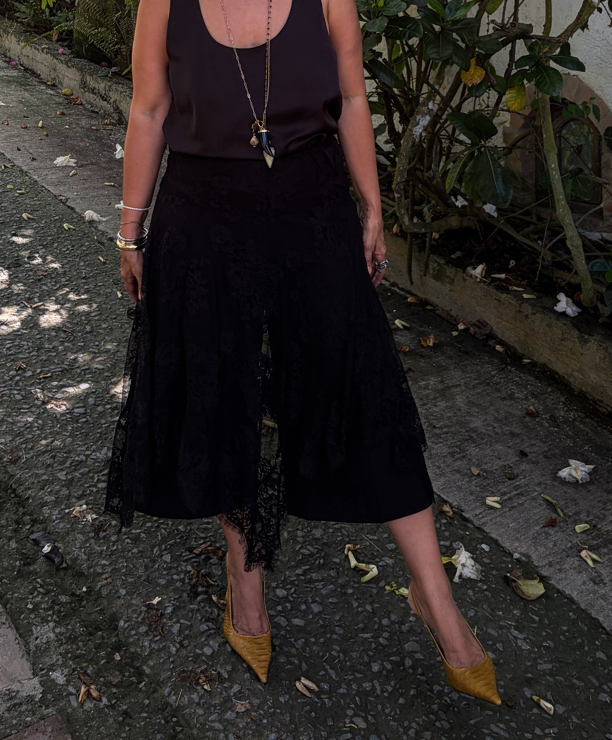 Black Lace Skirt
