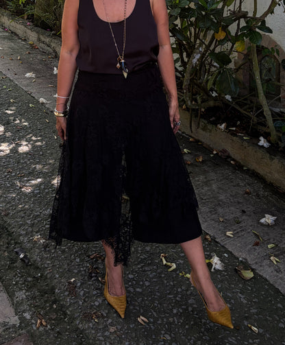 Black Lace Skirt