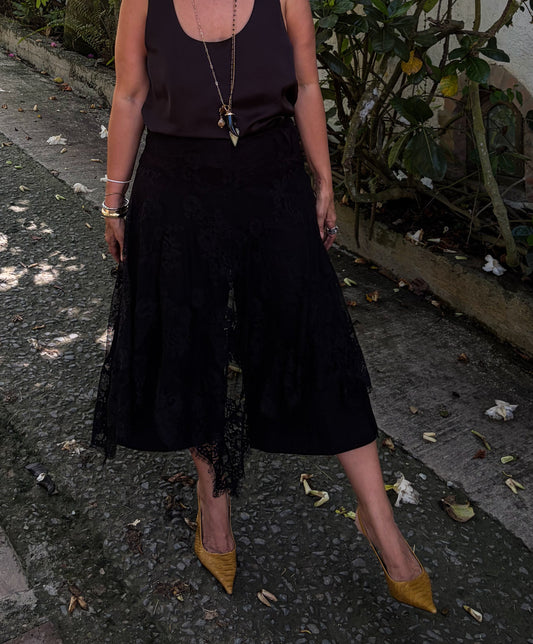Black Lace Skirt