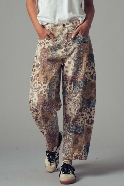 Boho Barrel Style Pants