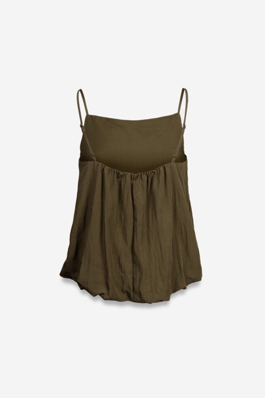 Olive Cami Bubble Top