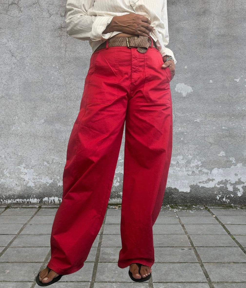 Belted Barrel Style Pants 🇮🇹