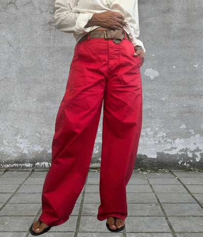 Belted Barrel Style Pants 🇮🇹
