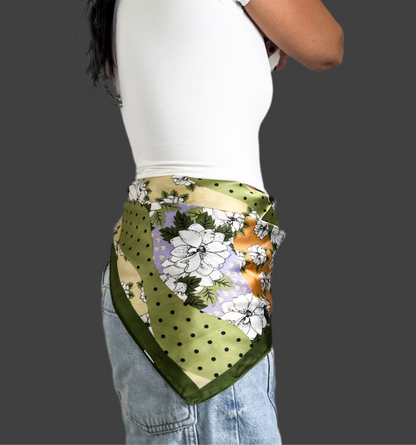 Flowers & Dots Scarf