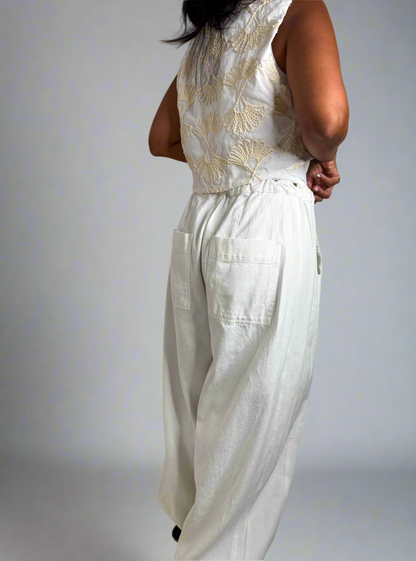 Aladdin White Denim Pants