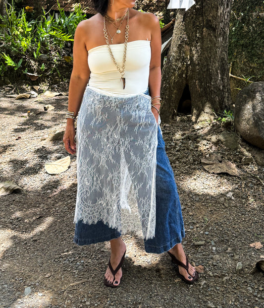 Lace Tie Skirt