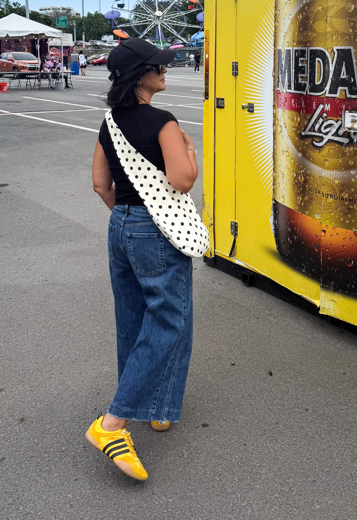 Polka Dots Slouchy Bag
