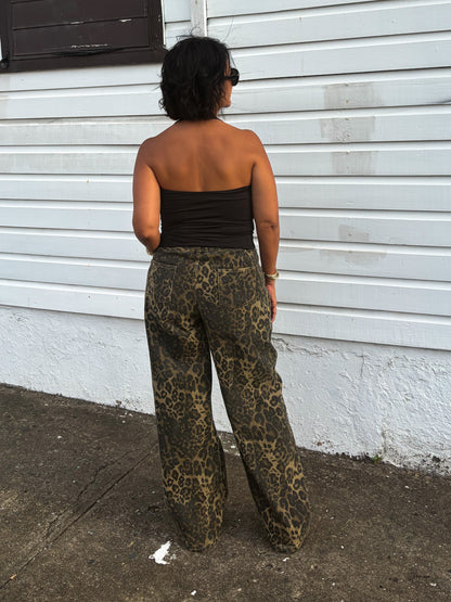 Leopard Print Jeans