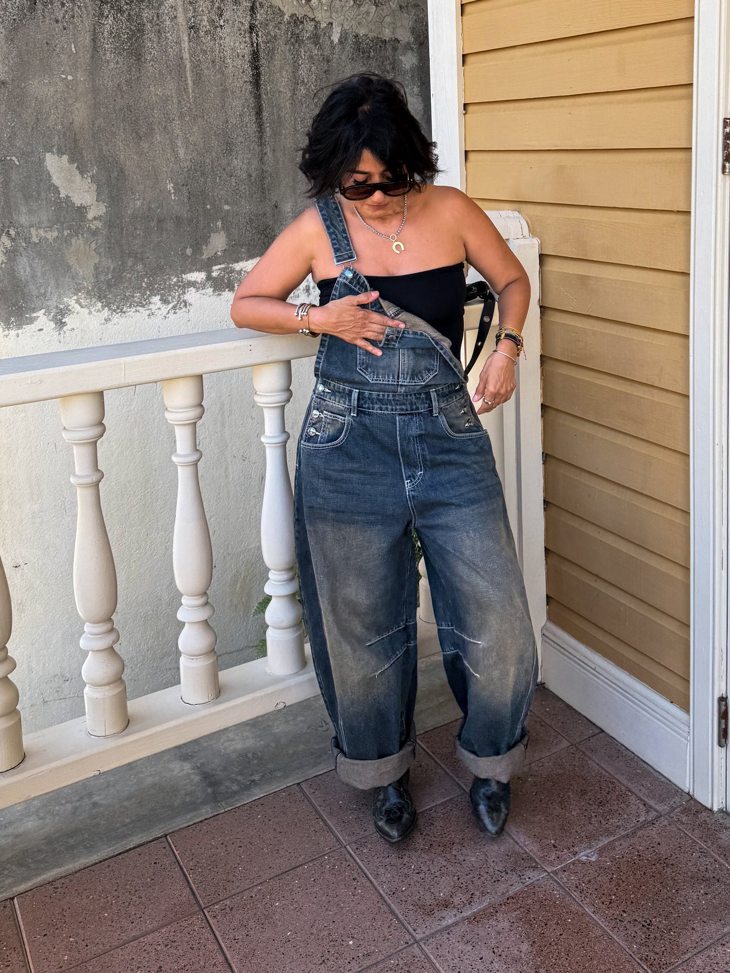 Vintage Denim -  Barrel Overall