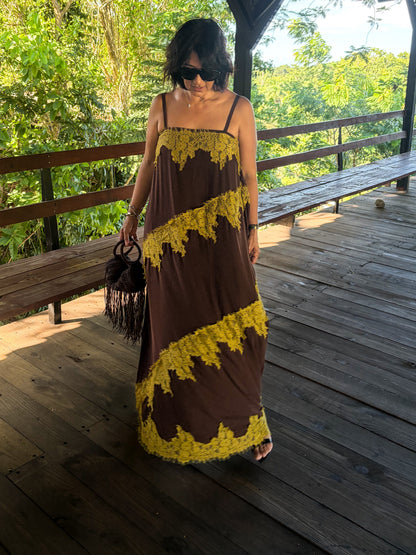 Lace Detail Maxi Dress