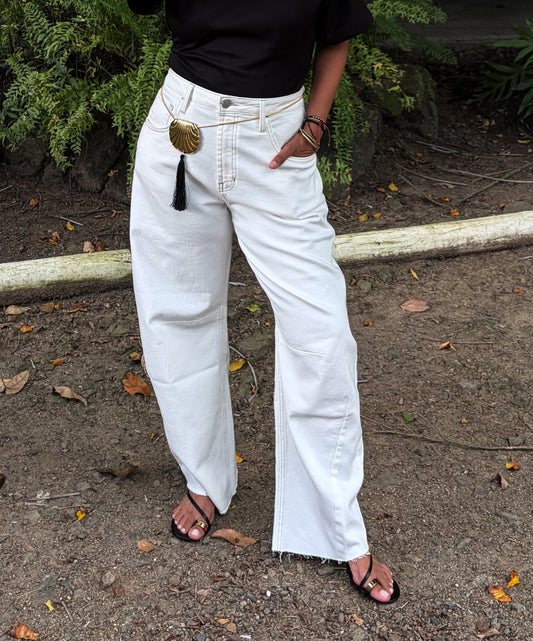 Off White Denim Pants