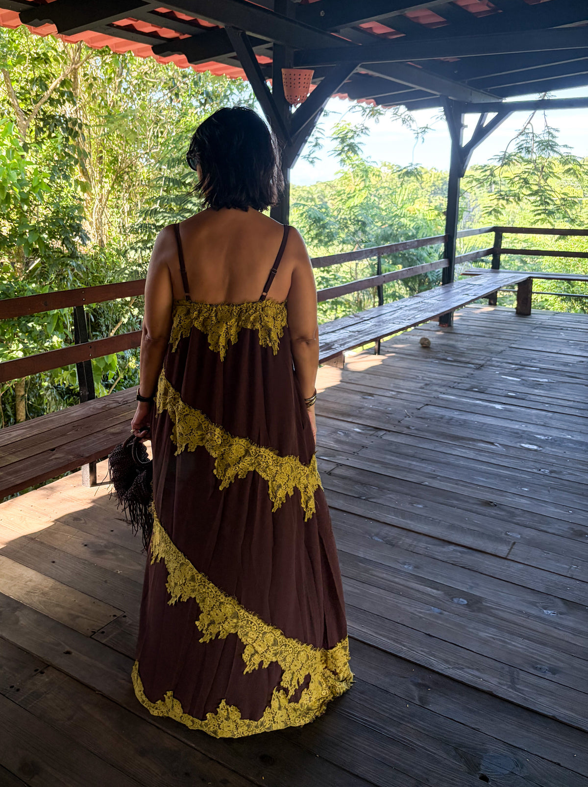 Lace Detail Maxi Dress