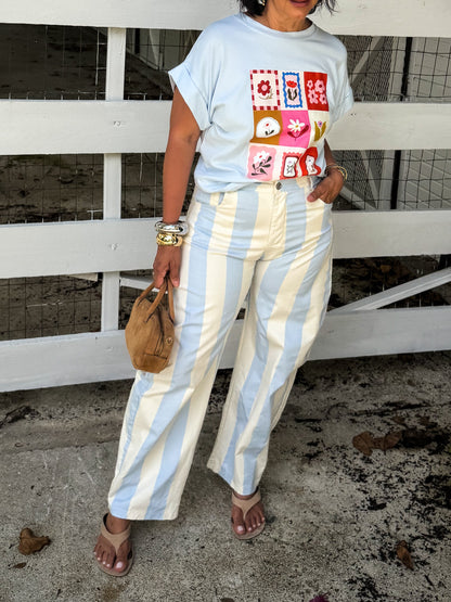 Wide Vertical Stripes Pants 🇮🇹