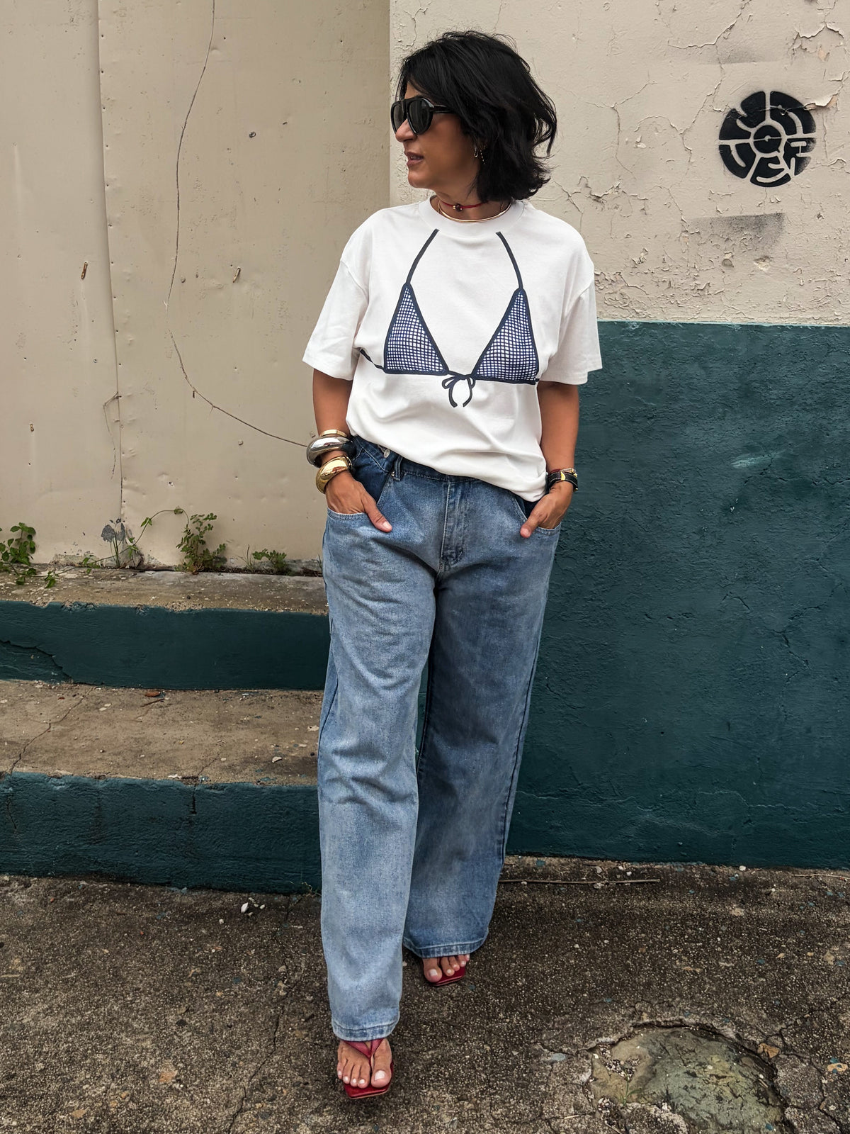 Slouchy Wide Leg Jeans