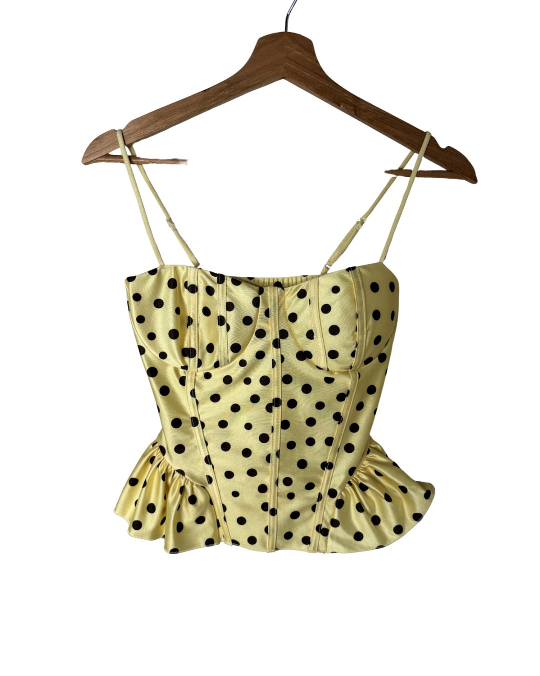 Corset-style Polka Dots Top 🇮🇹