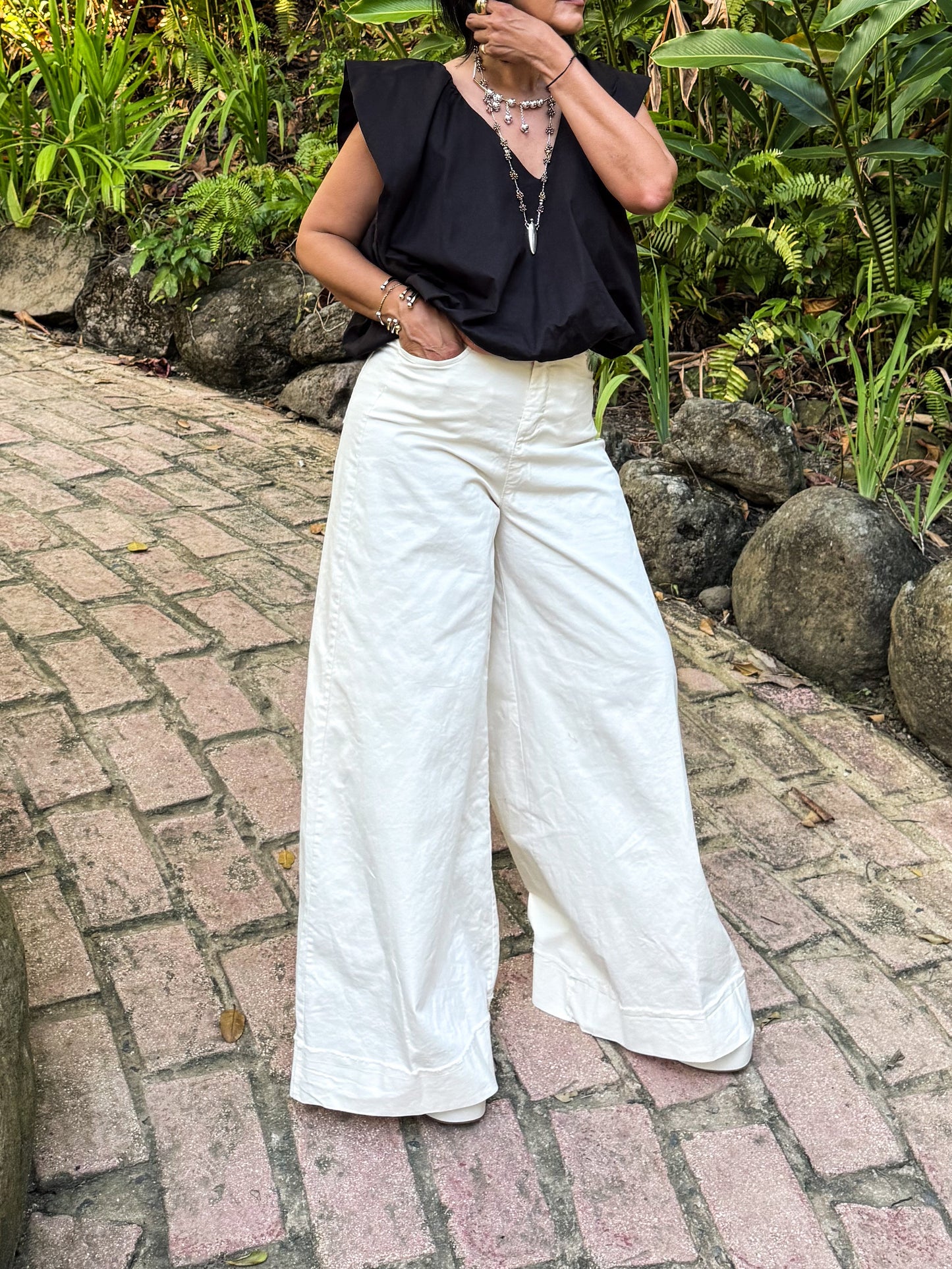 Wide Leg Italian Pant