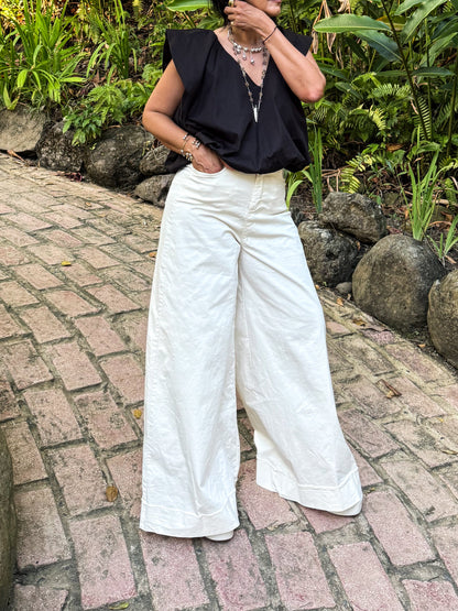 Wide Leg Italian Pant