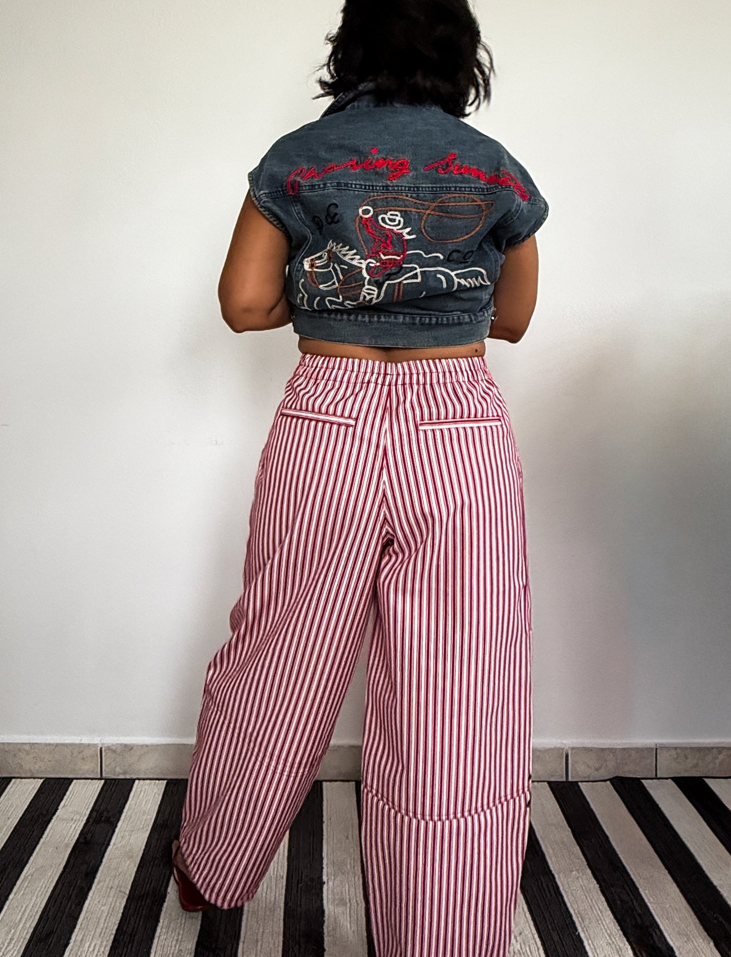 Stripes Red Pants
