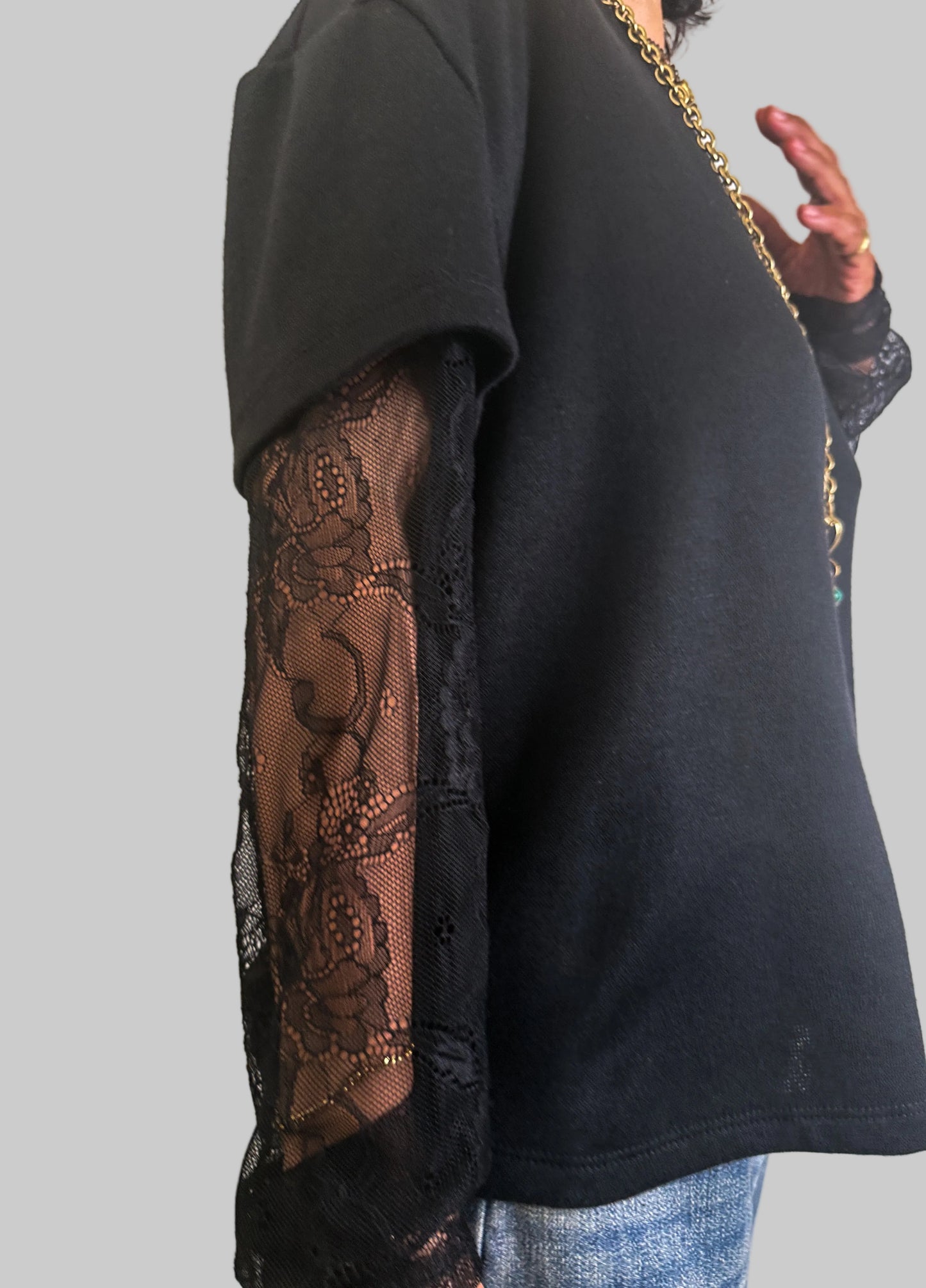 Lace Sleeves Top 🇮🇹