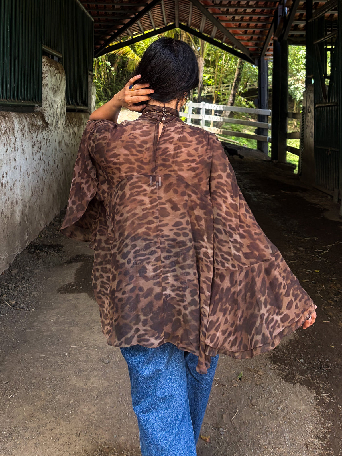 Leopard Drama Top