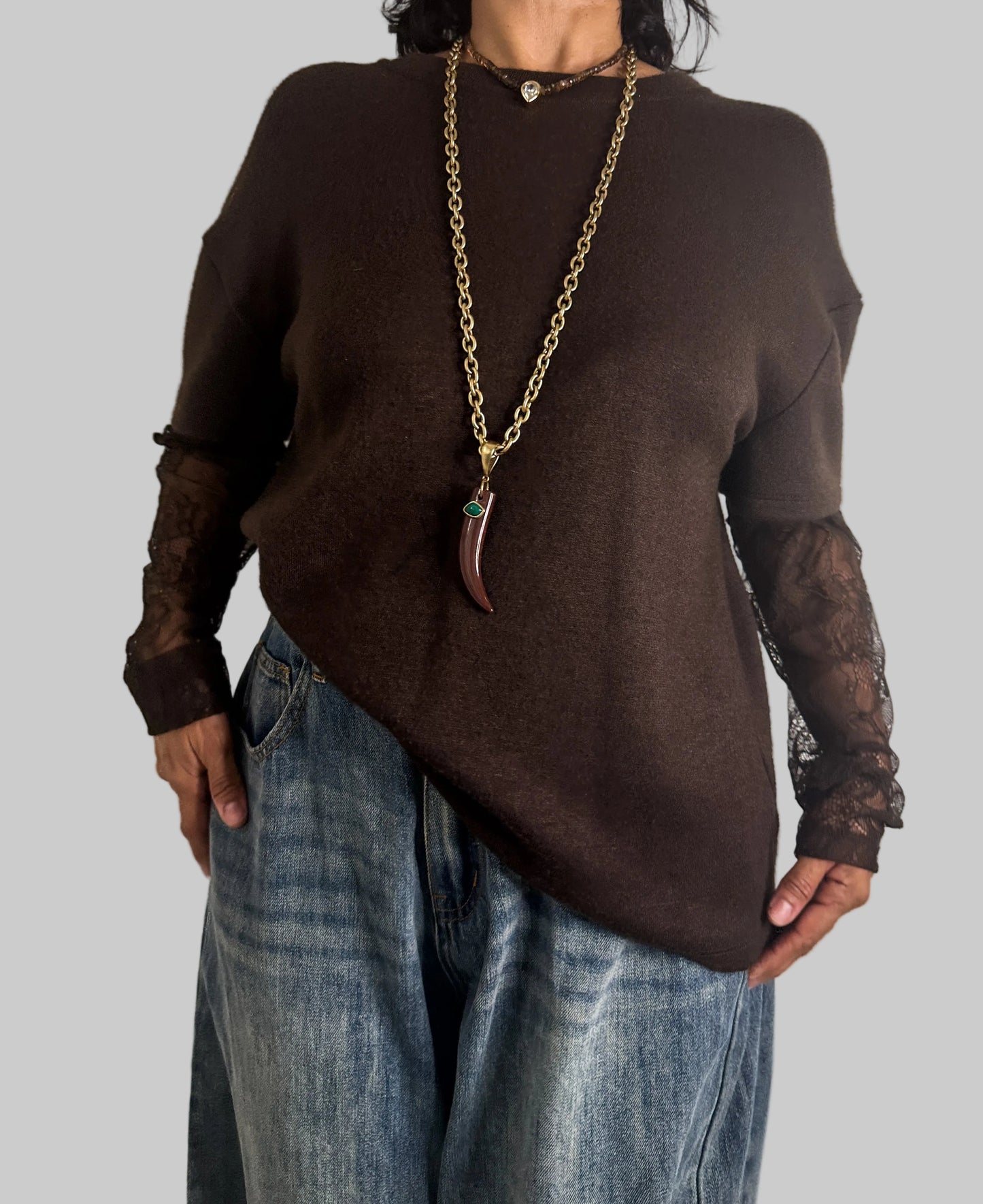 Lace Sleeves Top 🇮🇹