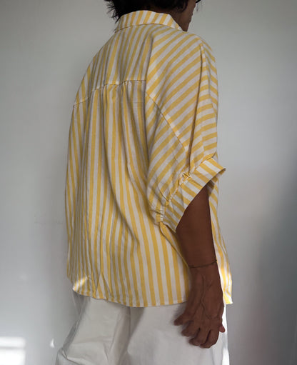 Lemon Oversized Shirt Top