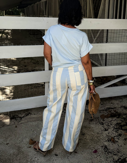 Wide Vertical Stripes Pants 🇮🇹