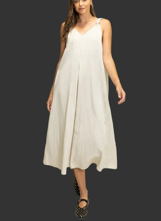 Knot Strap Midi Dress