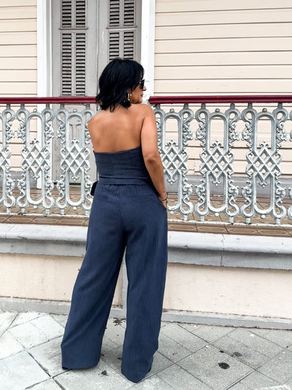 Pinstripes Overlap Set