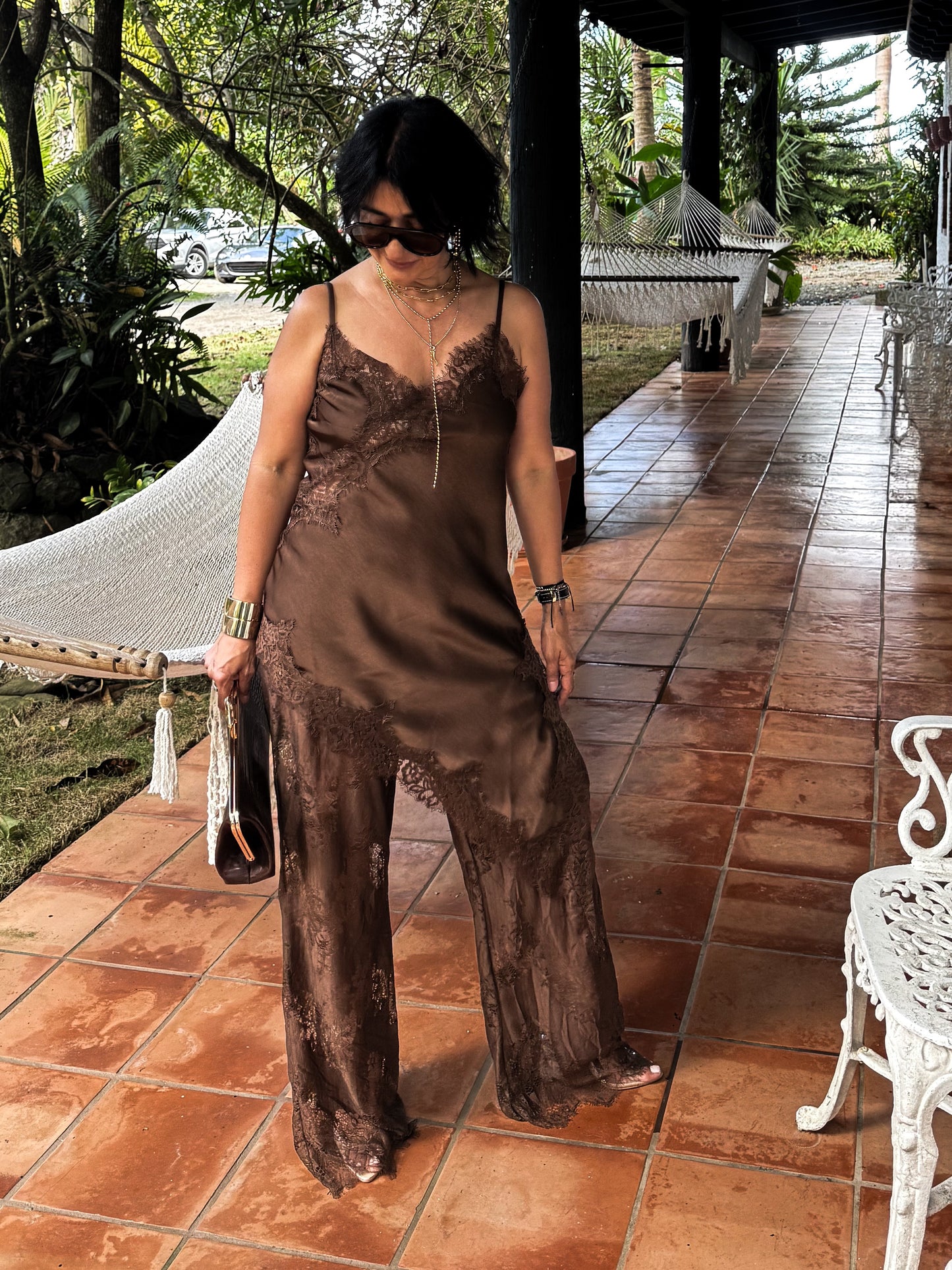 Lace Cami and Pants Set