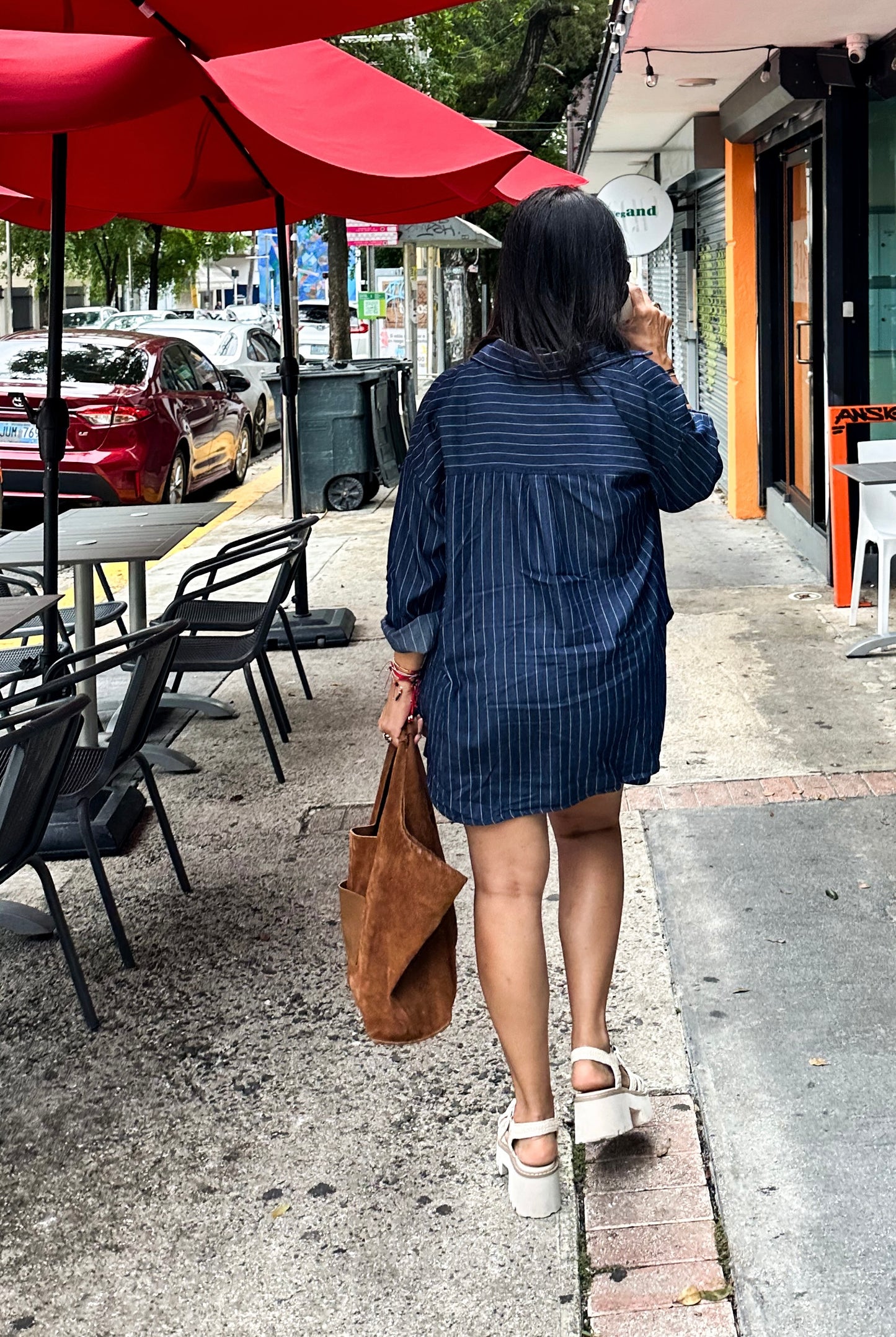 Striped Shirt and Shorts Set