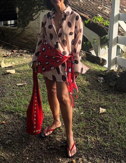Sheer Polka Dot Mini Dress
