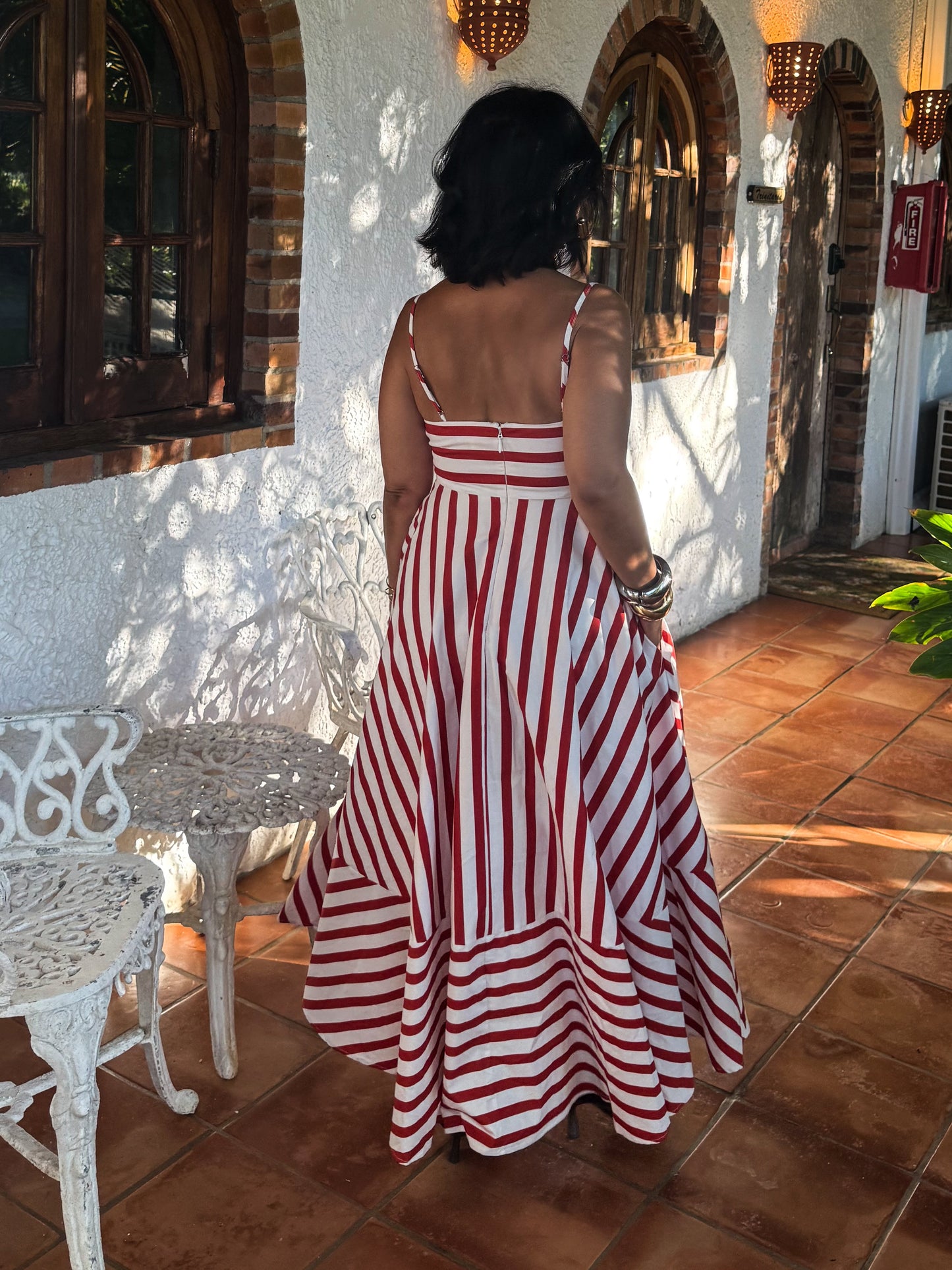 Coastal Stripes Maxi Dress
