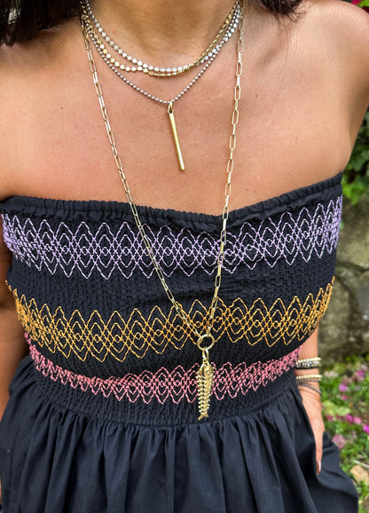 Smocked Bodice Maxi Dress