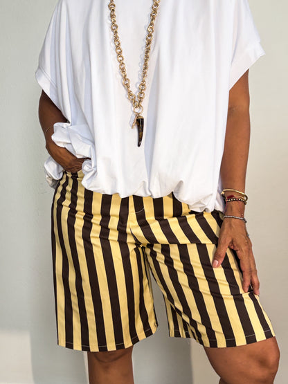 Stripes Bermuda Pants 🇮🇹