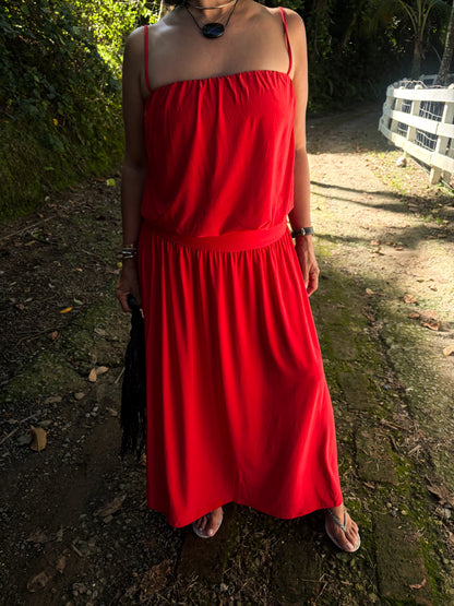 Rubi Red Maxi Dress
