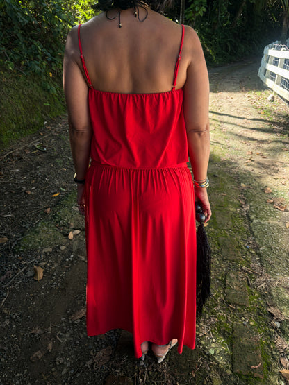 Rubi Red Maxi Dress