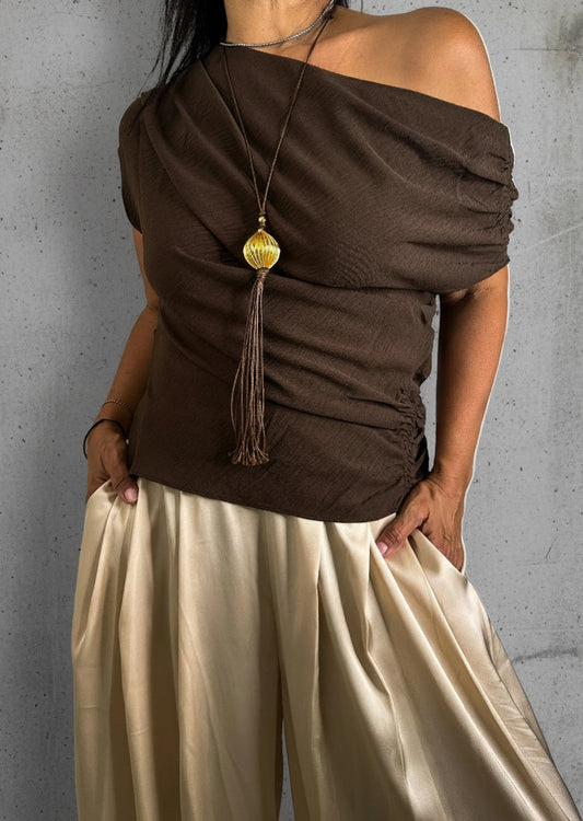 Asymmetric One Shoulder Top