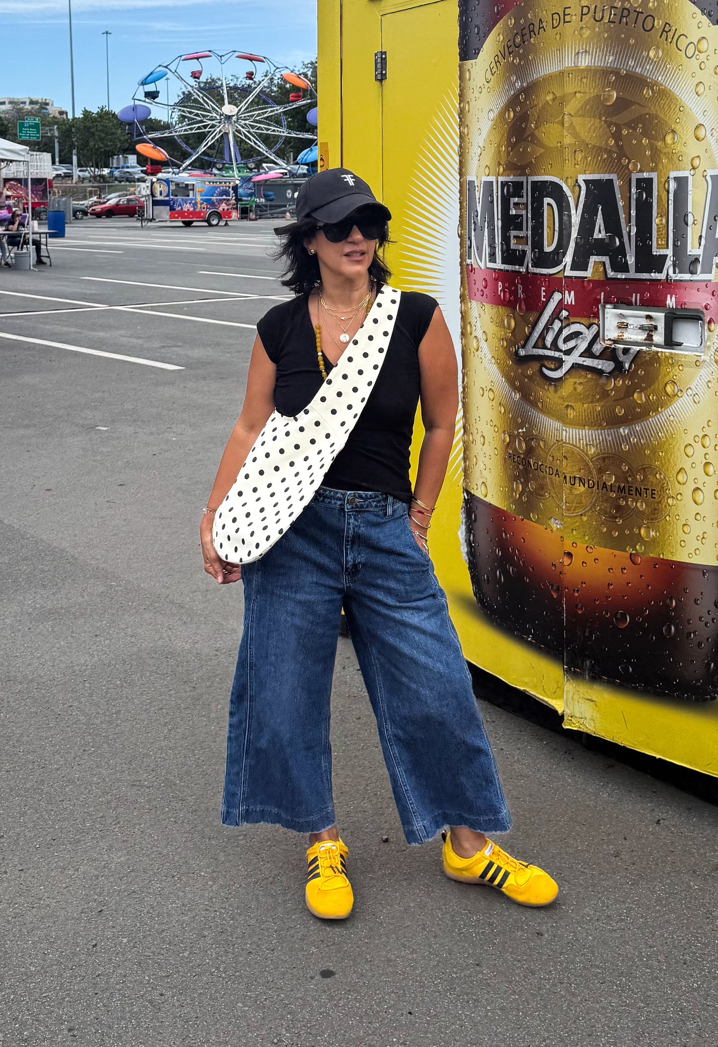Polka Dots Slouchy Bag
