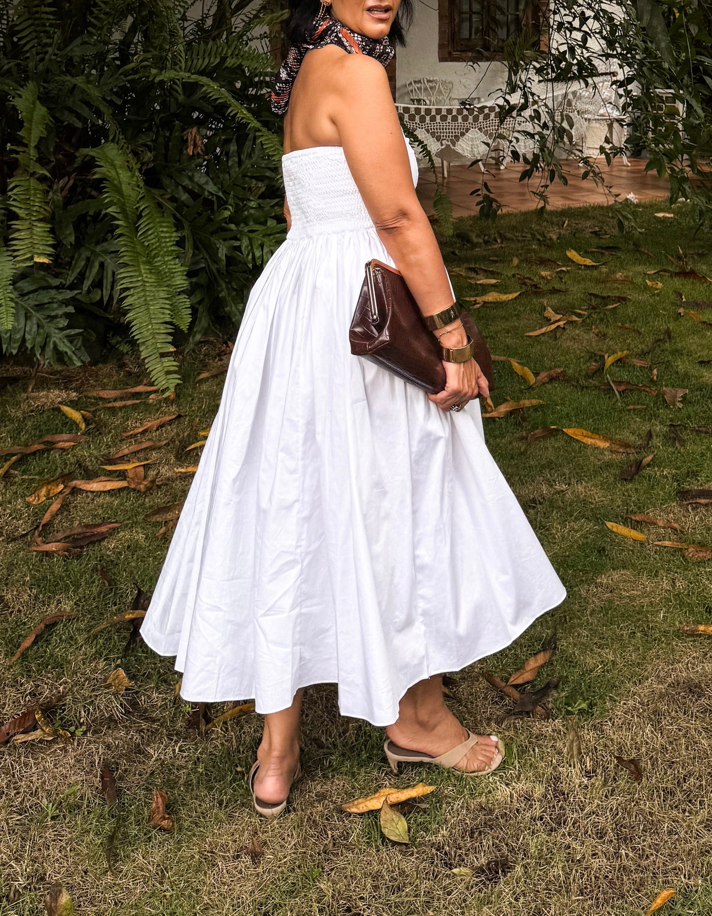 White Muse Midi Dress