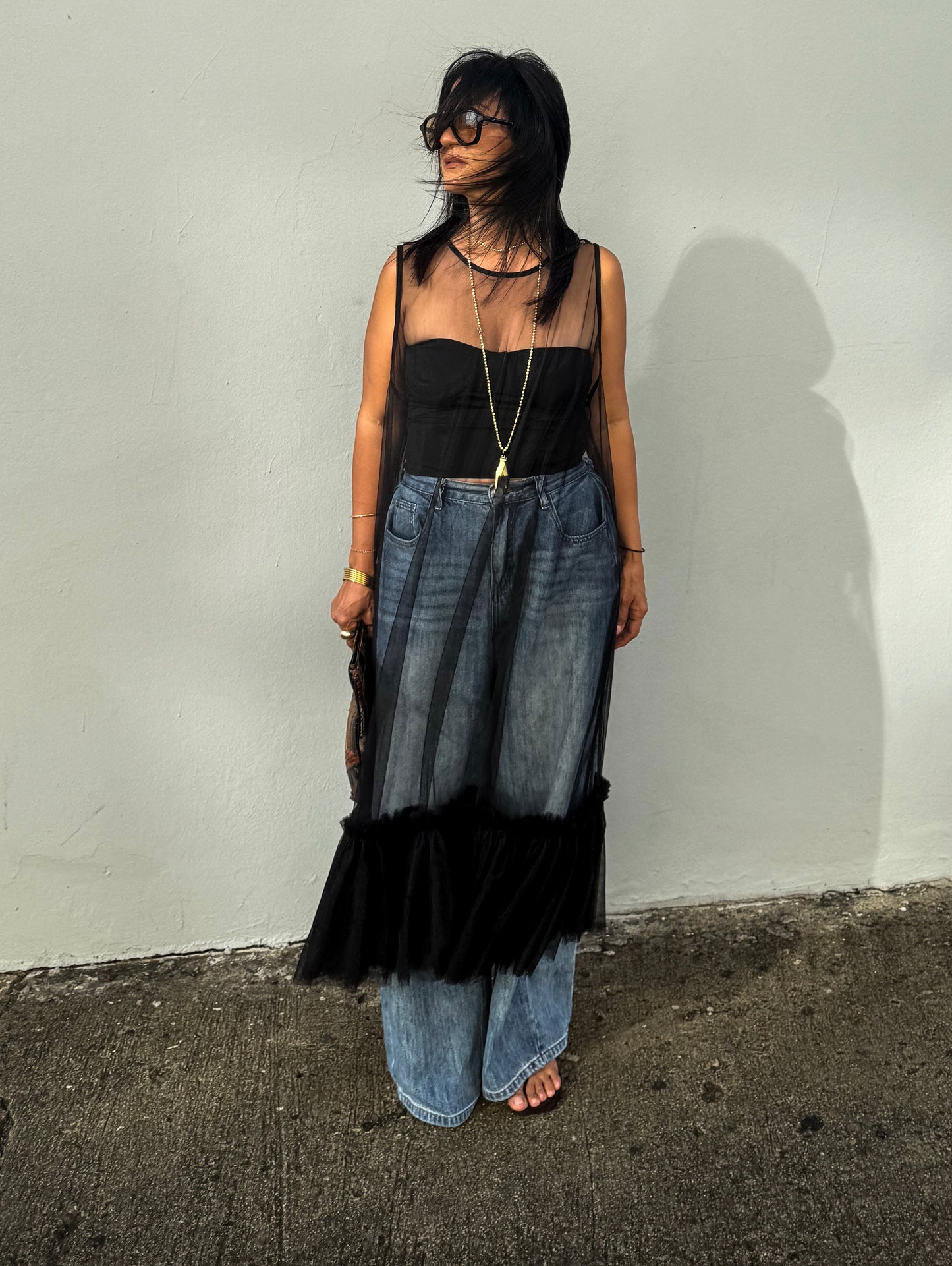 **PRE-ORDER - Tulle Sheer Dress