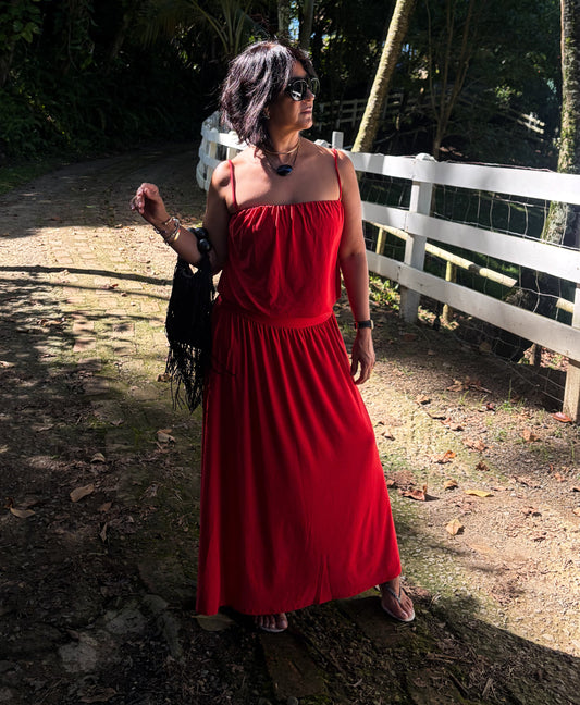Rubi Red Maxi Dress