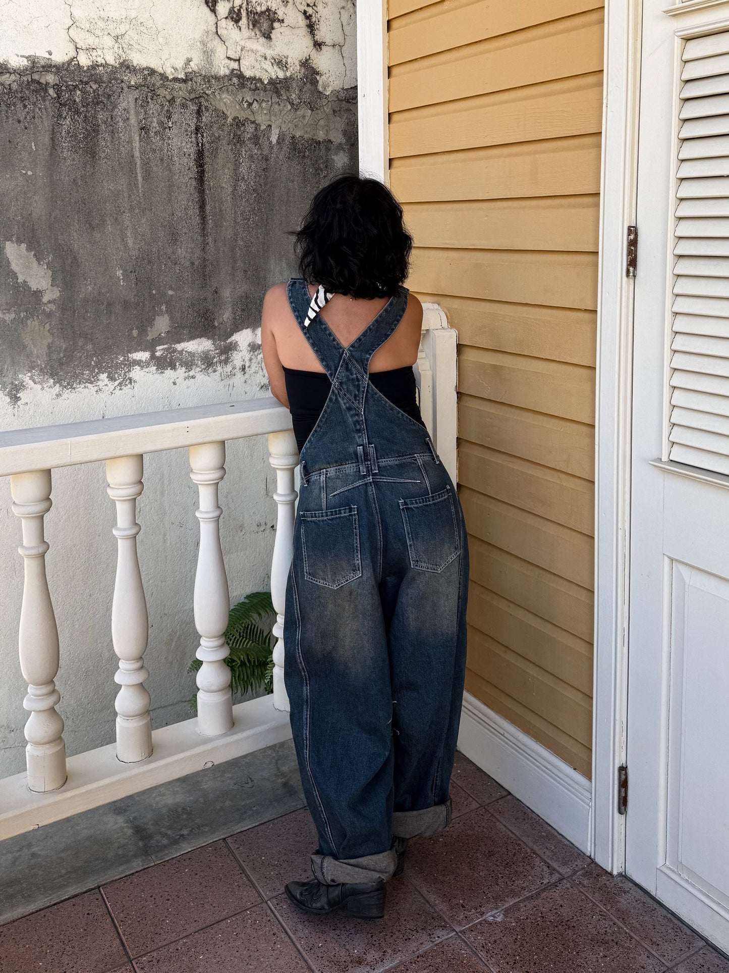 Vintage Denim -  Barrel Overall